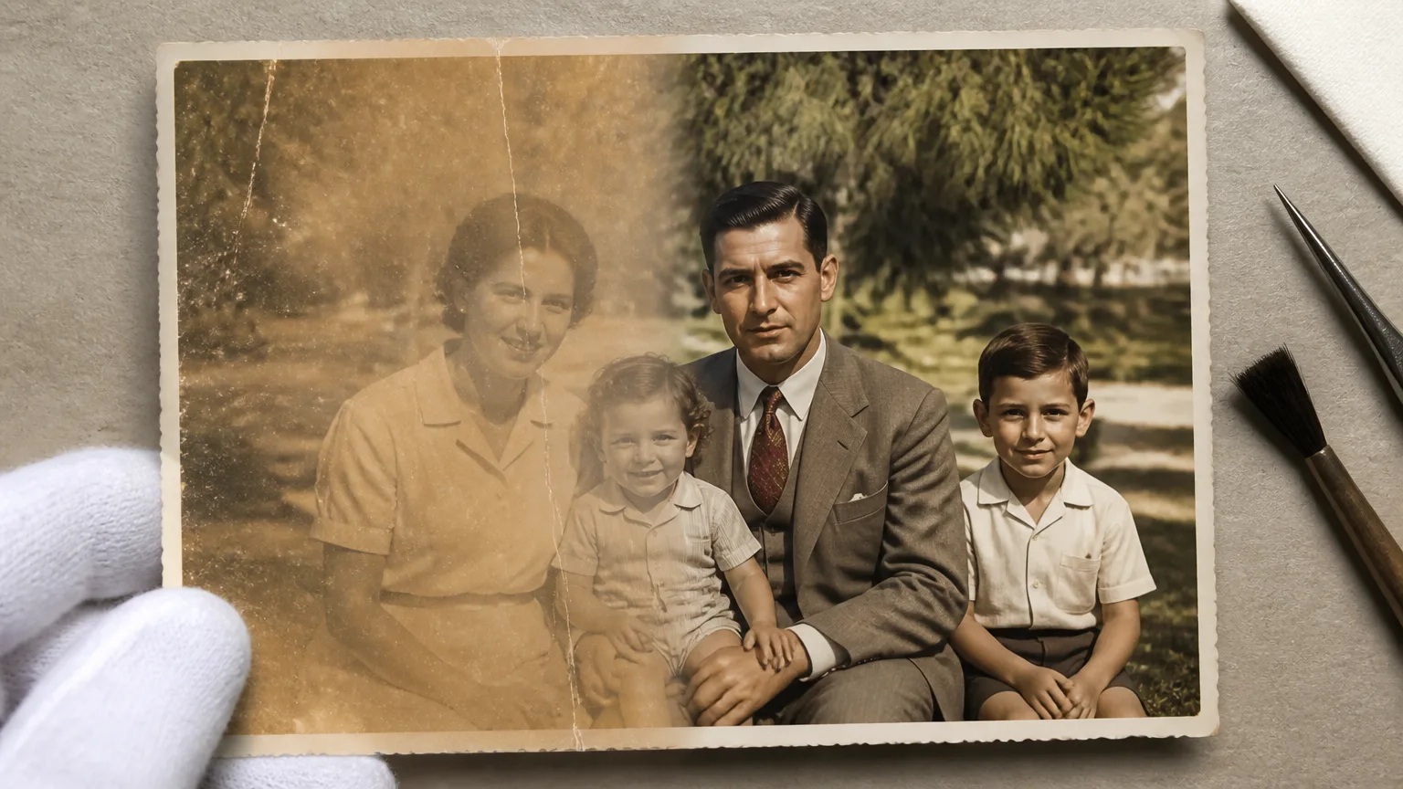 How to Fix Old Photos with AI: Scratches, Fading, and Tears