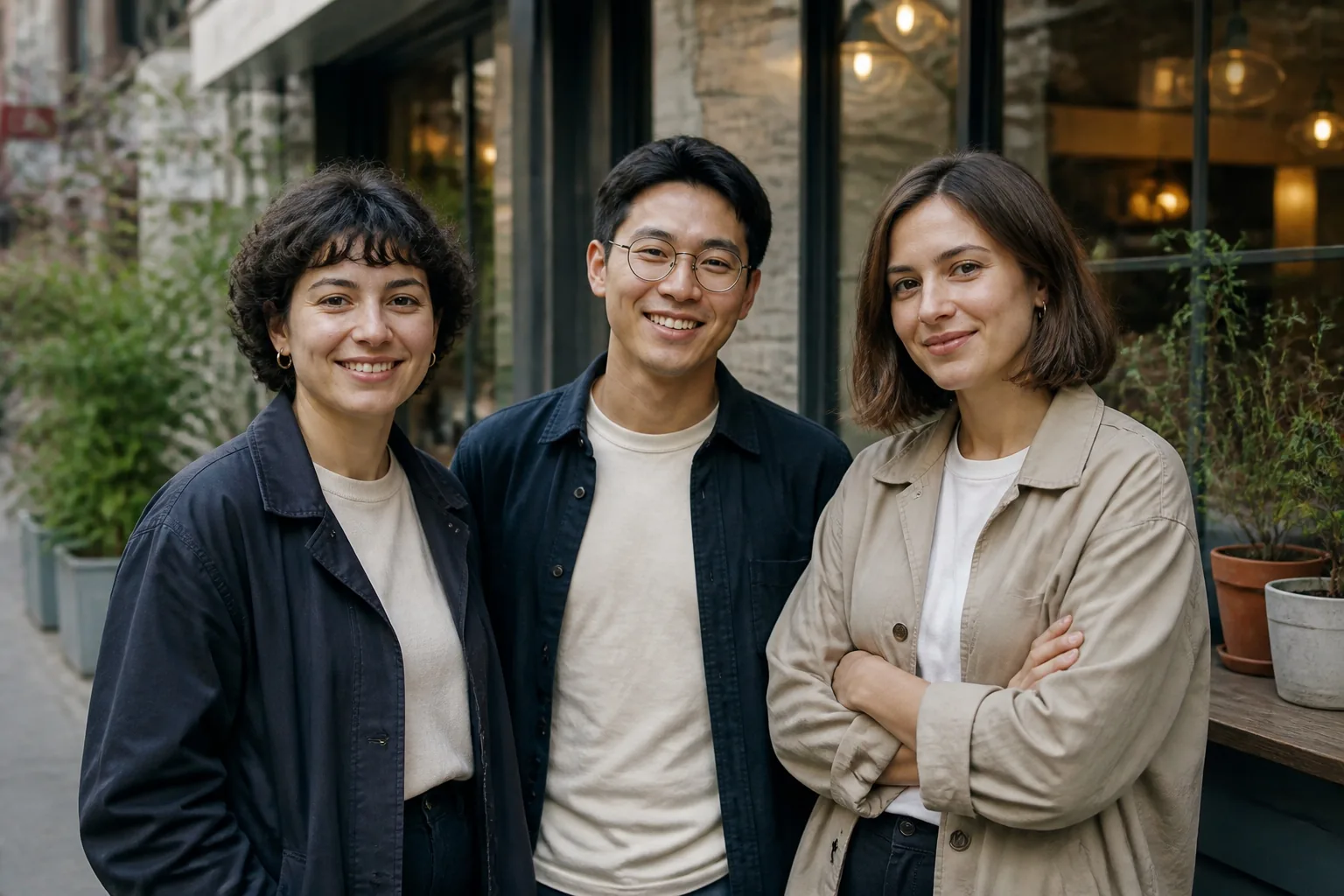 Original group photograph before AI style transfer