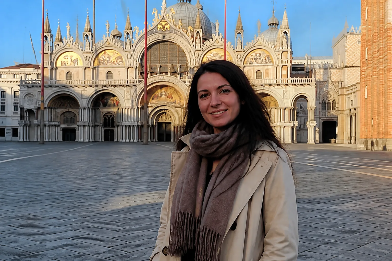 Travel portrait: remove a passerby — after
