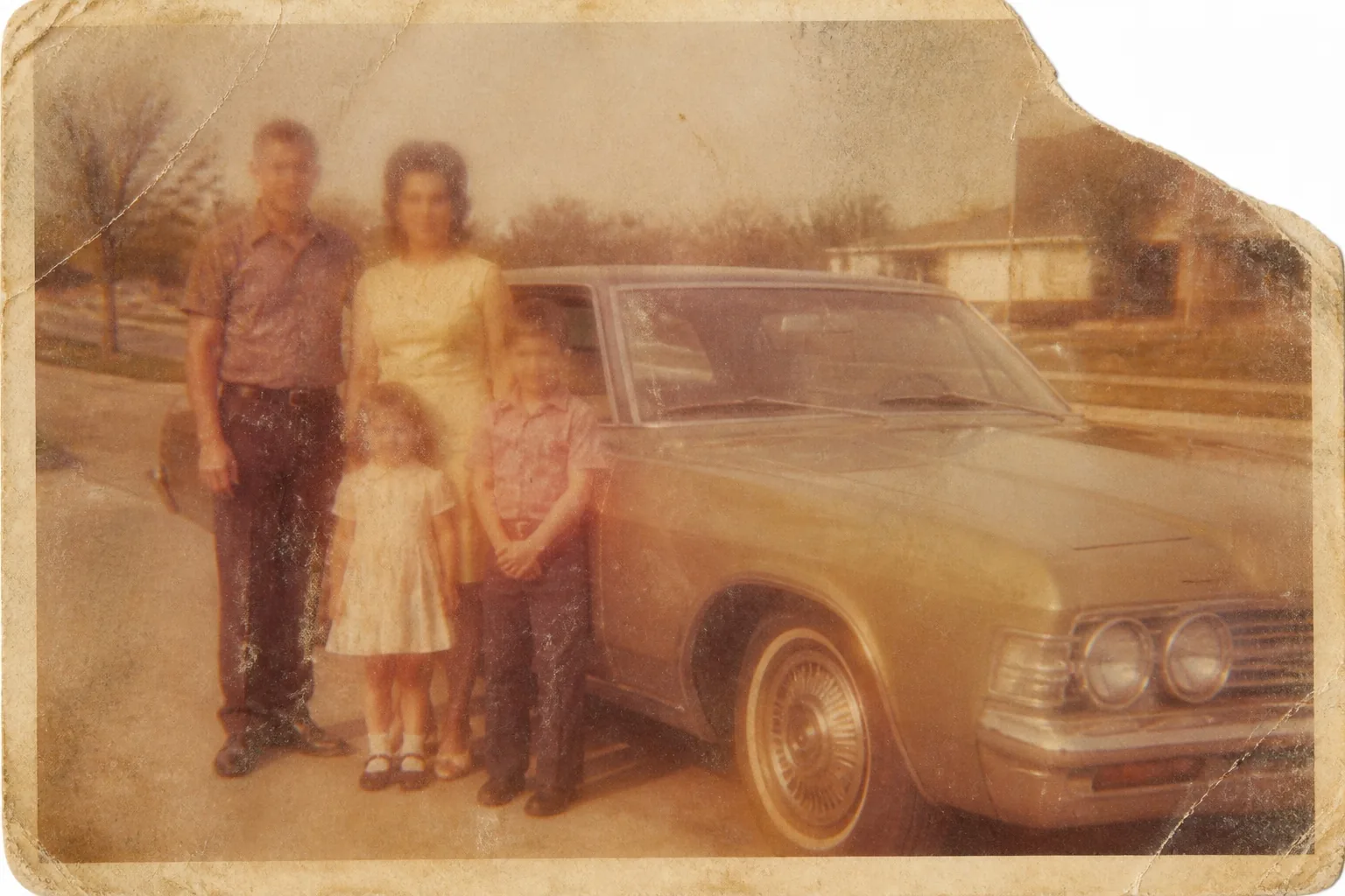 Family photo: restore faded color and clarity — before