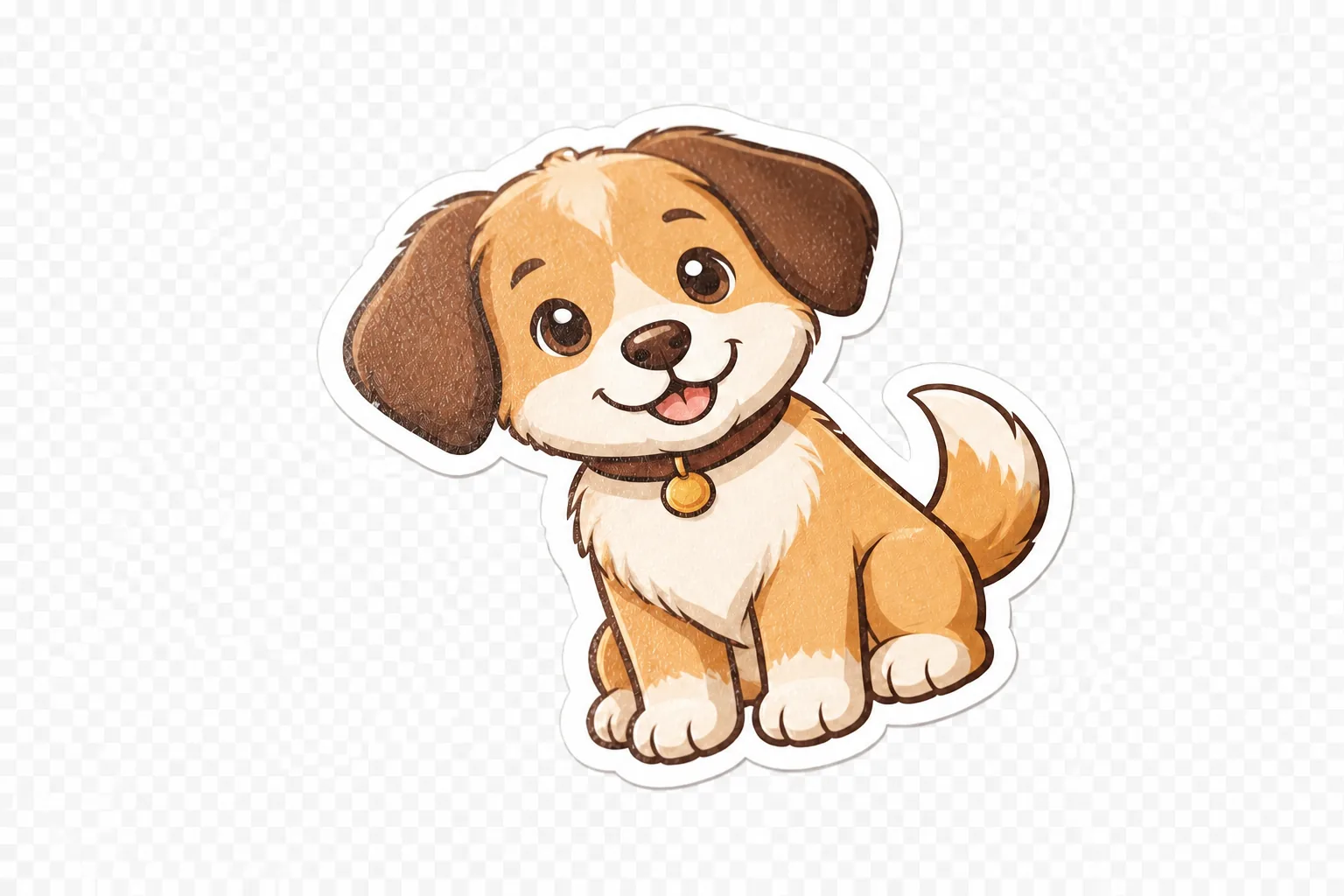 Sticker: desk to transparent background — after